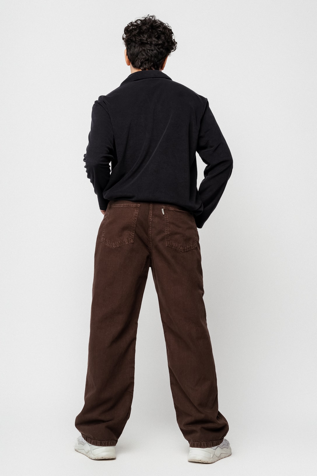 Loose Fit Wide Leg Jeans Men's Casual Street Style Denim - Temu